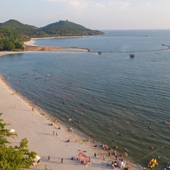 Hoàn thành bơm cát trắng vào bãi biển, Hà Tiên quyết chạy đua cùng Phú Quốc