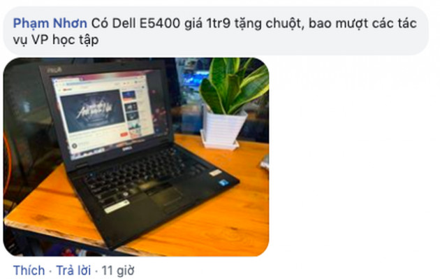 Học online mùa dịch lên ngôi, laptop cũ dưới 3 triệu 'cháy hàng'