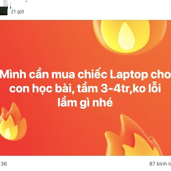 Học online mùa dịch lên ngôi, laptop cũ dưới 3 triệu 'cháy hàng'icon