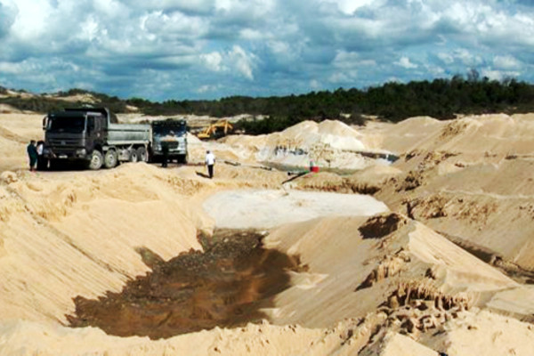 Khai thác, vận chuyển khoáng sản trái phép tại Khu du lịch nghỉ dưỡng Free Land