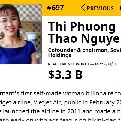 chứng khoán,thị trường chứng khoán,tỷ phú USD,tỷ phú Việt,đại gia Việt,Phạm Nhật Vượng,Nguyễn Thị Phương Thảo,Nguyễn Đăng Quang,Hồ Hùng Anh