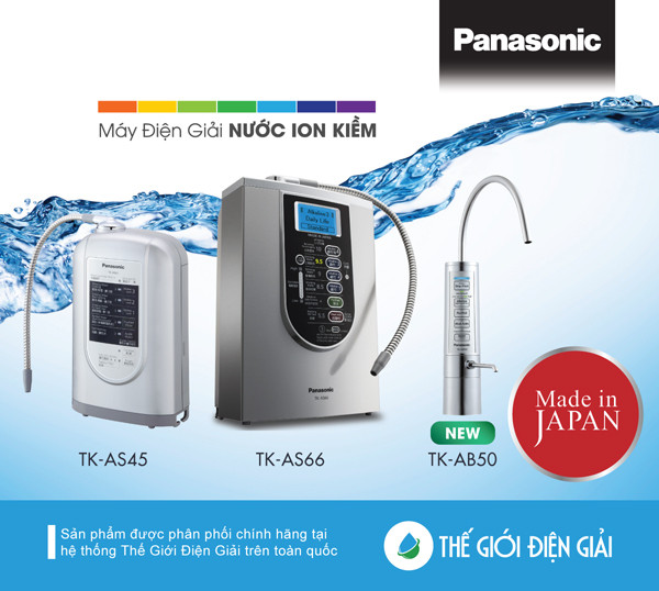 Máy lọc nước ion kiềm Panasonic TK-AB50 hút khách Việt