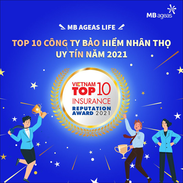 MB Ageas Life vào Top 10 công ty bảo hiểm nhân thọ uy tín năm 2021