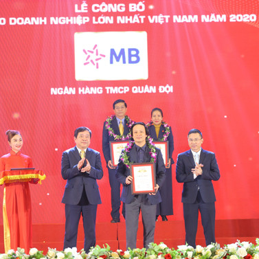 MB ghi danh vào top 30 doanh nghiệp lớn nhất Việt Nam