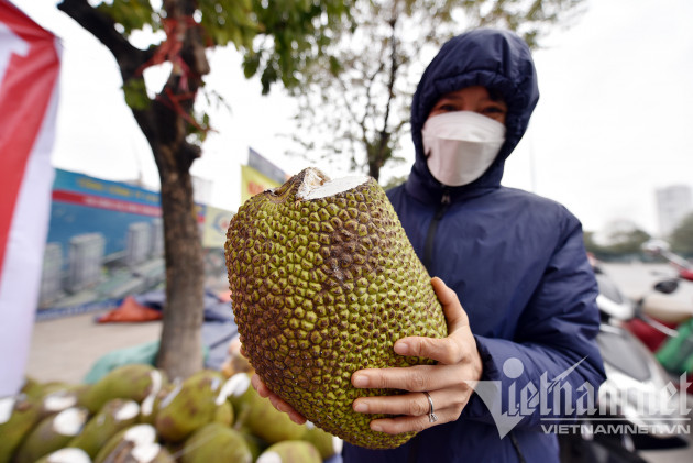 Mít Thái tràn về Hà Nội, giá rẻ ê hề chất đống đầy vỉa hè