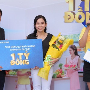 Mua tủ lạnh 6 triệu, trúng 1 tỷ đồng ở Điện máy Xanh