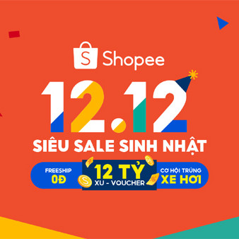 Mừng sinh nhật 12/12, Shopee giảm sâu nhiều sản phẩm đến 90%