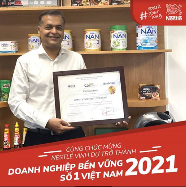 Nestlé được vinh danh ‘Nơi làm việc tốt nhất Việt Nam 2021’