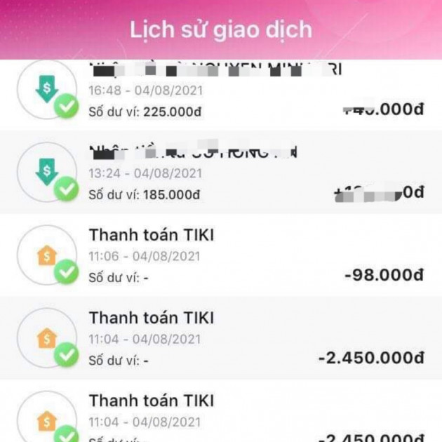 Người dùng ví điện tử MoMo bị lừa mất tiền vì chủ quanicon