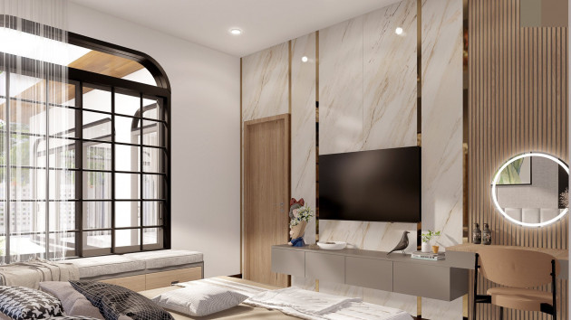 Nhà cấp 4 hình chữ L, xây dựng chỉ 750 triệu đẹp như resort