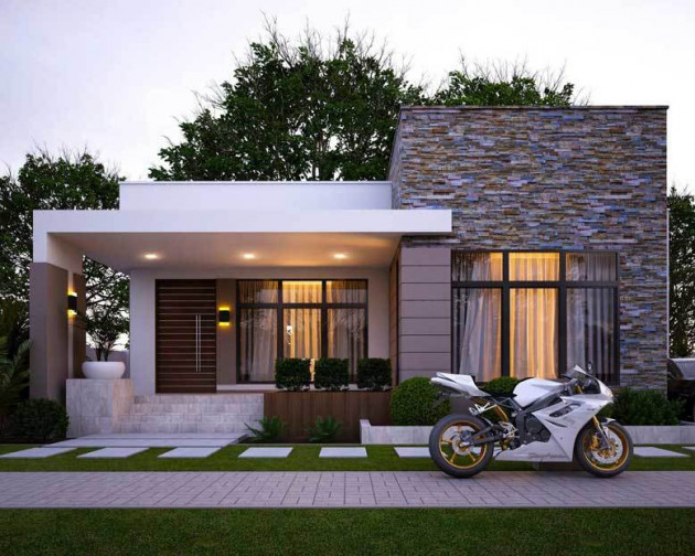 Nhà cấp 4 mái bằng tiện nghi như khách sạn 5 sao, đẹp quên lối về
