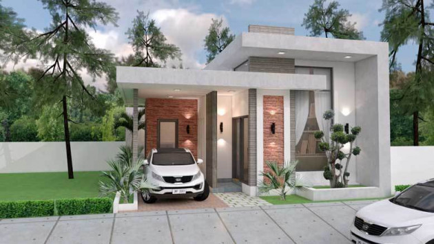 Nhà cấp 4 mái bằng tiện nghi như khách sạn 5 sao, đẹp quên lối về