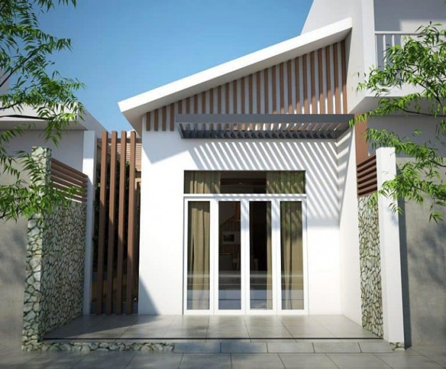 Nhà ống 1 tầng 5x20m chuẩn tỉ lệ vàng, sân vườn như chốn nghỉ dưỡng