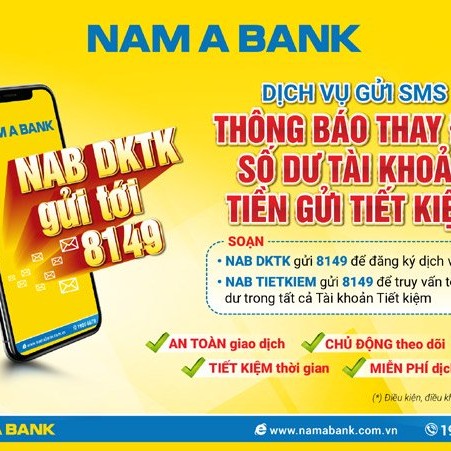 Nhận thông báo số dư tài khoản tiết kiệm bằng SMS