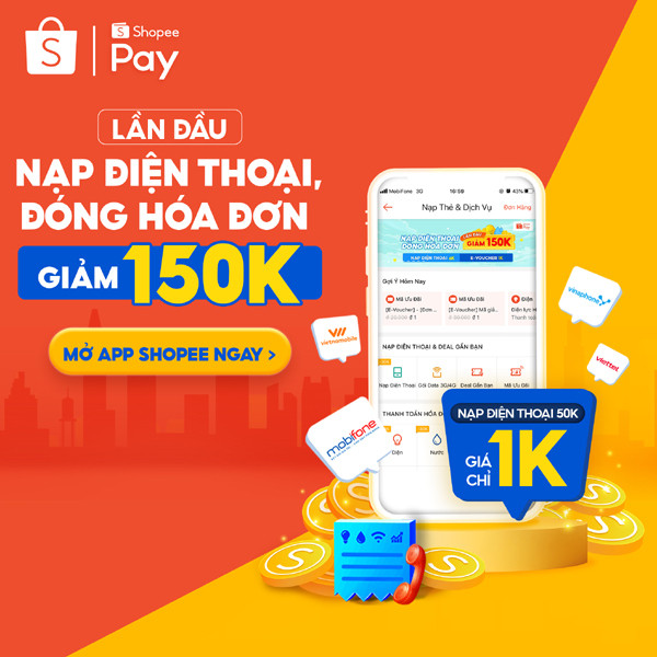 ‘Nhẹ gánh’ chi tiêu cuối năm nhờ ưu đãi thanh toán hoá đơn bằng ví ShopeePayicon