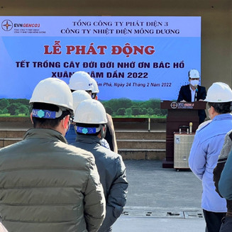 Nhiệt điện Mông Dương phát động Tết trồng cây 2022