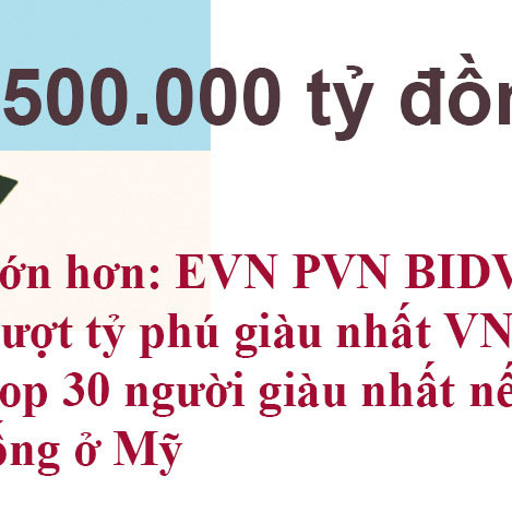 Nhóm người Việt nói có 500.000 tỷ, tính xem giàu cỡ nàoicon