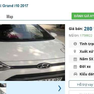 Ô tô đời 2017 rao bán giá tầm 300 triệu: Giật mình giá rẻ