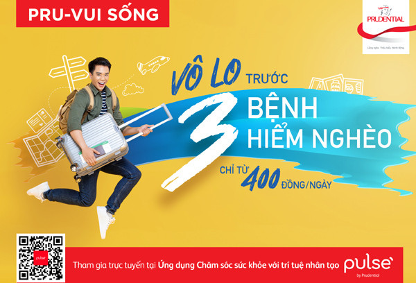 ‘PRU-Vui Sống’ - bảo hiểm trực tuyến cho 3 bệnh hiểm nghèo