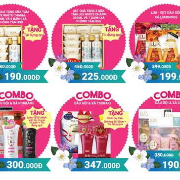 Quà tặng mỹ phẩm, chăm sóc sắc đẹp ‘lên ngôi’ dịp 8/3