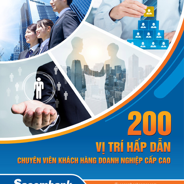 Sacombank tuyển 200 chuyên viên khách hàng doanh nghiệp cấp cao
