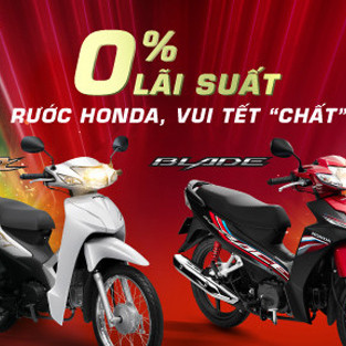 Sắm Honda mới đón Xuân với lãi suất 0%icon