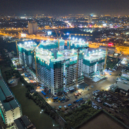 Sắp cất nóc giai đoạn 1 Akari City