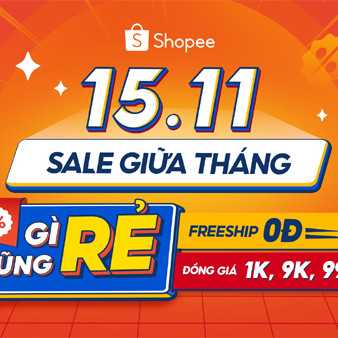 Shopee siêu sale ngày 15/11icon