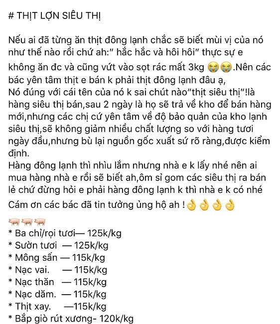 Thịt lợn 'thải' siêu thị cháy hàng, muốn mua đặt trước cả tuần