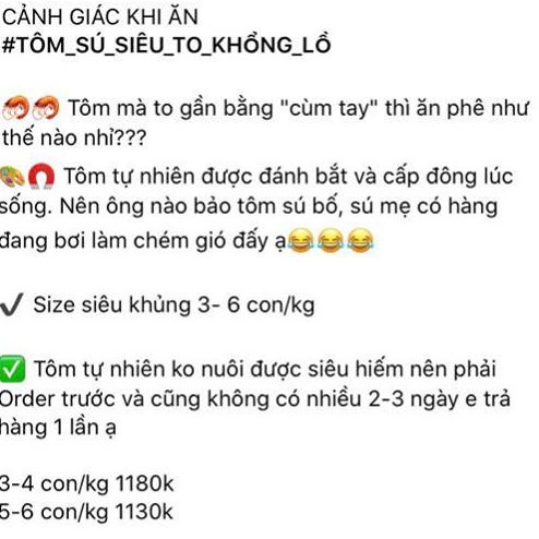 Tôm sú khổng lồ ngang cổ tay giá hơn triệu đồng/kg vẫn 'cháy hàng'