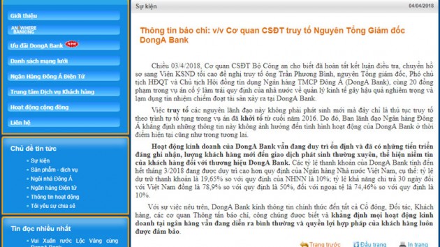 Trần Phương Bình bị bắt, Vũ Nhôm vẫn 'ông lớn' ở DongABank?