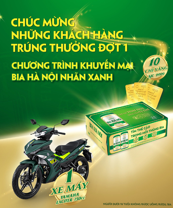 Uống bia Hà Nội mùa hè này, hàng vạn người cào thẻ trúng lớn