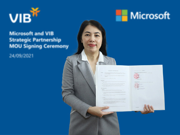 VIB hợp tác Microsoft gia tăng trải nghiệm số