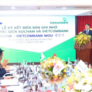 Vietcombank ký biên bản ghi nhớ hợp tác với Kocham