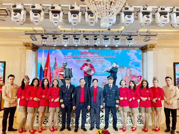 Vietjet công bố các đường bay thẳng đến Nga vào giữa năm 2022