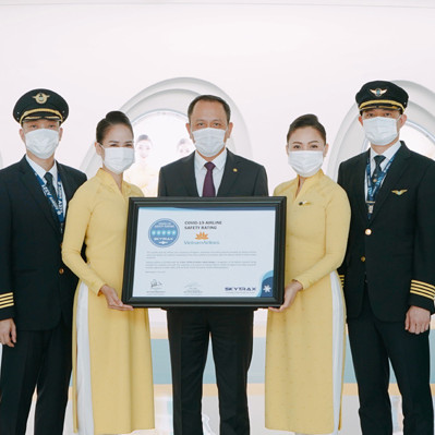 Vietnam Airlines được cấp chứng chỉ 5 sao về an toàn phòng chống dịch Covid-19