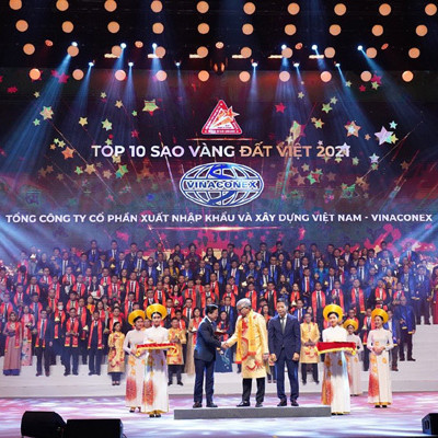 Vinaconex ghi danh Top 10 Sao vàng Đất Việt 2021icon