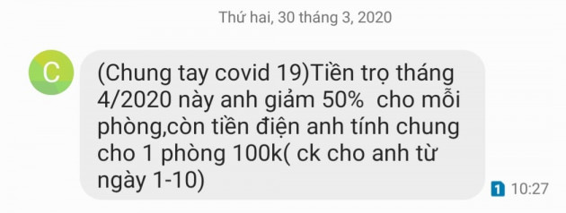 Bình Định: Chủ nhà và người thuê trọ "dắt tay" nhau qua cơn bão Covid-19