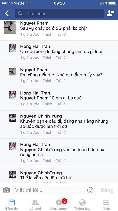 Cháy chung cư Carina "làng" Facebook nháo nhào tìm mua thang dây thoát hiểm