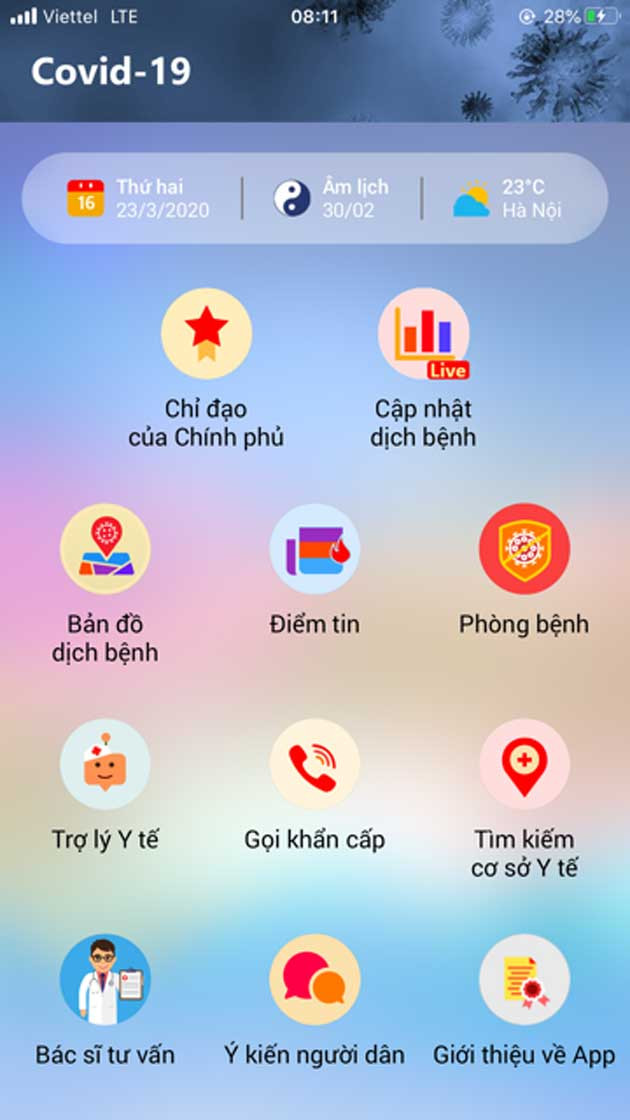 Covid-19: Ứng dụng y tế miễn phí trên di động vạn người dùng