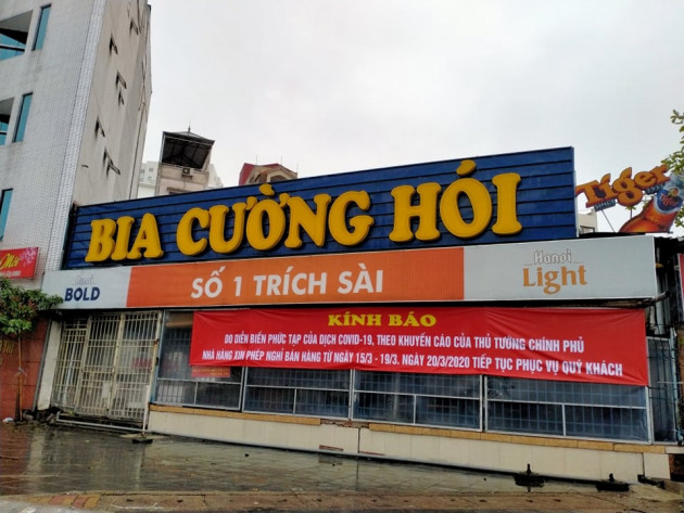 Hà Nội: Nhiều hàng quán đóng cửa vì Covid-19