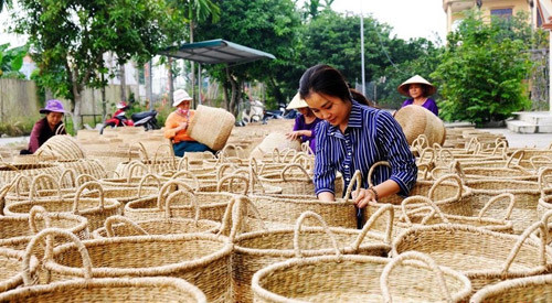 Làm mây tre đan chống rác thải nhựa