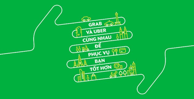 Nhiều tài xế lo lắng mất việc khi Uber về "chung nhà” với Grab