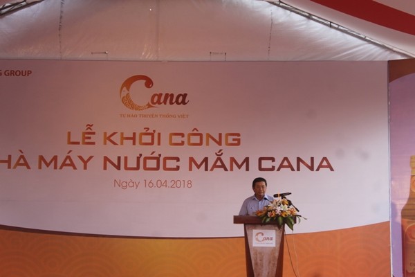 Ninh Thuận: Khởi công nhà máy nước mắm CaNa