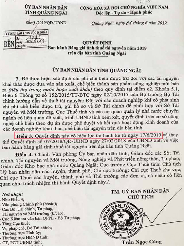 quang ngai: loan cach tinh thue cat do tinh lung tung trong xac dinh loai? hinh anh 2