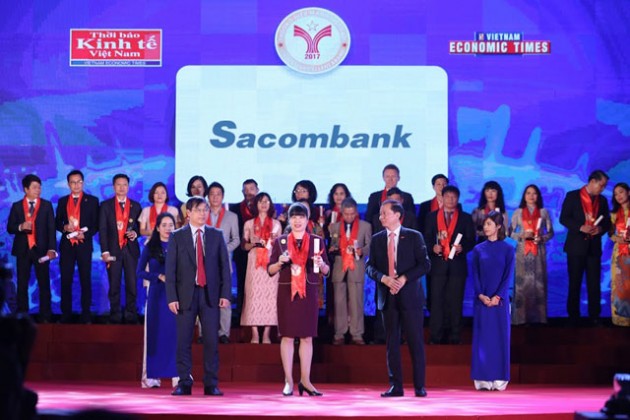 Sacombank đạt danh hiệu Thương hiệu mạnh Việt Nam 2017