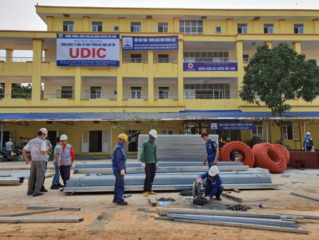 UDIC nói gì về việc hoàn thành “thần tốc” bệnh viện dã chiến Mê Linh điều trị bệnh Covid-19? hình ảnh 3 udic noi gi ve viec hoan thanh “than toc” benh vien da chien me linh dieu tri benh covid-19? hinh anh 3