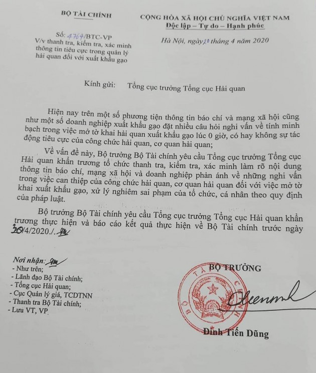 vu mo to khai xuat gao nua dem: de nghi bo cong an chi dao dieu tra hinh anh 2