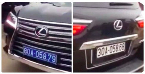 "xu phat tai xe lexus lx570 bien xanh 80a gan bien trang o chua tam chuc con nhe" hinh anh 1