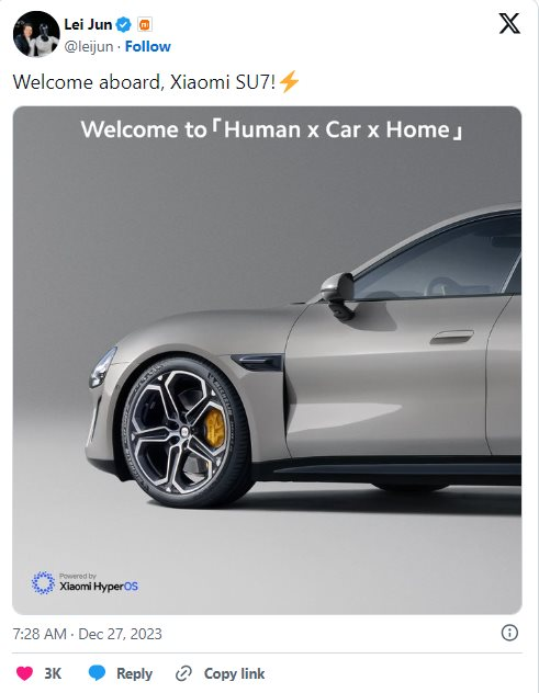 Xiaomi chính thức trình làng xe điện đầu tiên SU7: Mệnh danh ‘quái vật' hiệu suất, tham vọng trở thành Porsche hoặc Tesla Trung Quốc - Ảnh 2
